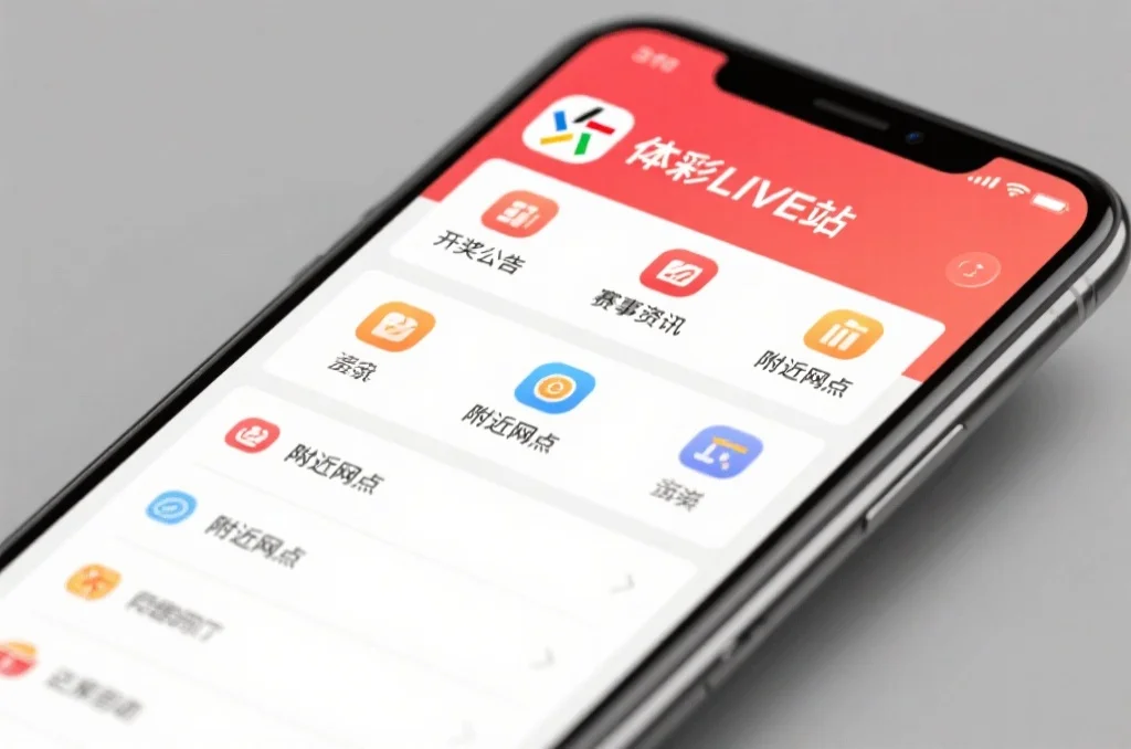 体彩LIVE站应用核心功能界面